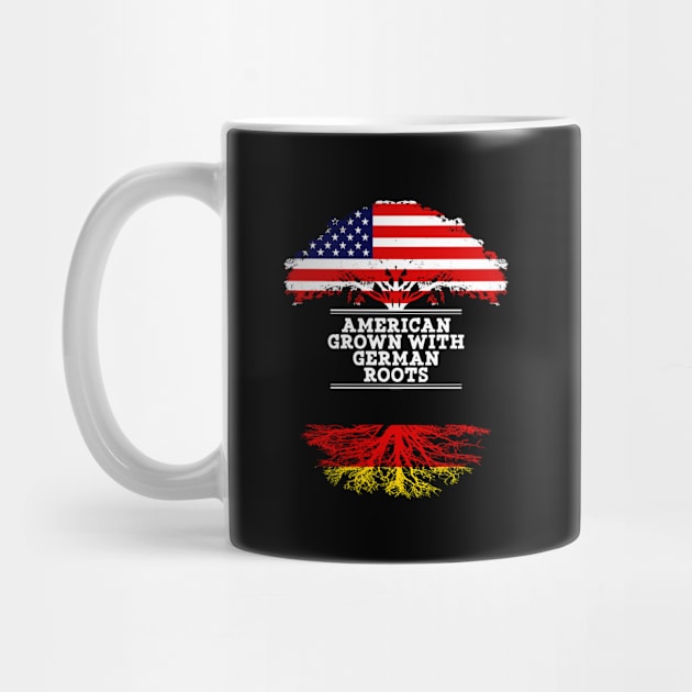 American Grown With German Roots - Gift for German From Germany by Country Flags